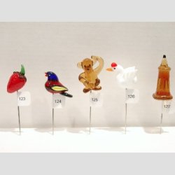 Nipsenle Glas Figurer - 6-8cm