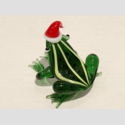 Glaskunst Fr� - Glas Fr� Med Nissehue - 4-5cm