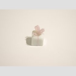 Gave - Glas Pakker - Hvid/Lyserd Sljfe - Mellemstore - 2,5cm