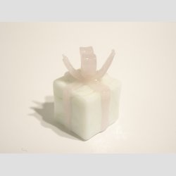 Gave - Glas Pakker - Hvid/Lyserd Sljfe - Mellemstore - 2,5cm