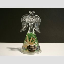 Engel - Glas Drmme Engle - Hndlavede Med Dekoration - "Dekora" - 10cm