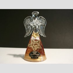 Engle - Glas Drmme Engle - Hndlavede Med Dekoration - "Rays of Christmas" - 10cm