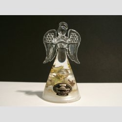 Engle - Glas Drmme Engle - Hndlavede Med Dekoration - "Angelo" - 10cm