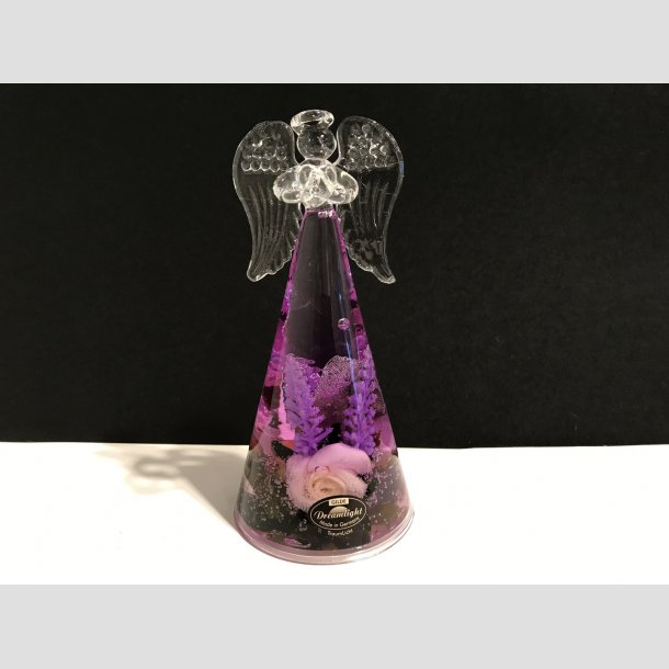 Glaskunst Engle - Glas Drmme Engle - Hndlavede Med Dekoration - Smart Provence - Stor H 15cm ID Deko1