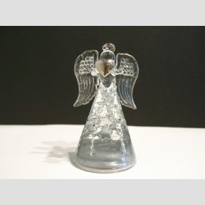 Engle - Hndlavede Glas Engle Med Slvbelagte Kanter - 