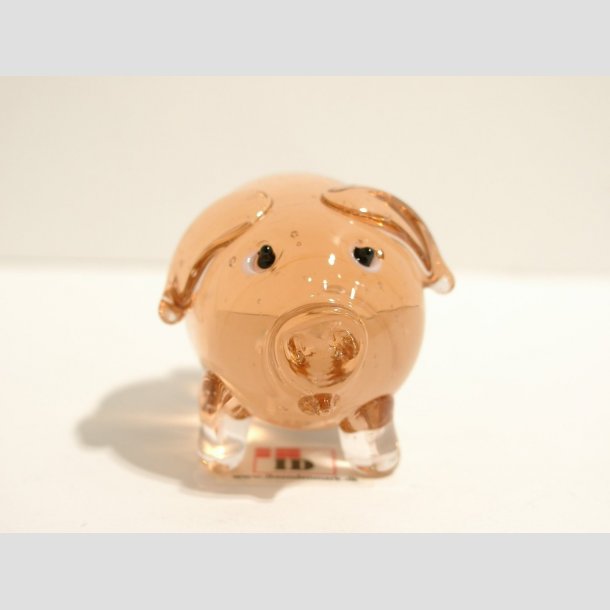 Hr. Gris - Klar/Lysebrun/Aflang/Rund - 5cm