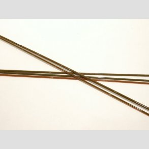 Glas Stnger - Pind Millefiori - Brun/Grn/Bl - Dia4-6mm - 50cm