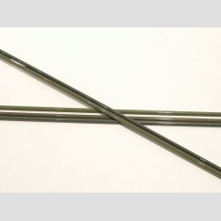 Glas Stnger - Pind Millefiori - Jadebrun/Grn/Sort - Dia4-6mm - 50cm