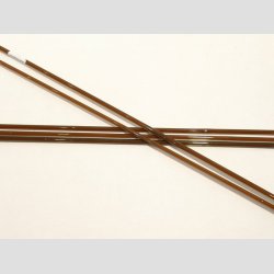 Glas Stnger - Pind Millefiori - Grn/Orange/Brun - Dia4-6mm - 50cm