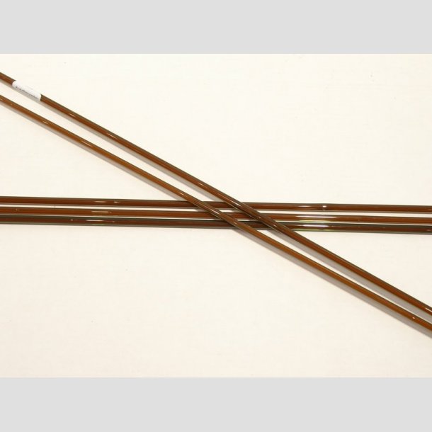 Glas Stnger - Pind Millefiori - Grn/Orange/Brun - Dia4-6mm - 50cm