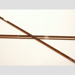 Glas Stnger - Pind Millefiori - Brun/Orange/Bl - Dia4-6mm - 50cm