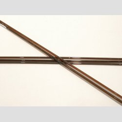 Glas Stnger - Pind Millefiori - Brun/Orange - Dia4-6mm - 50cm