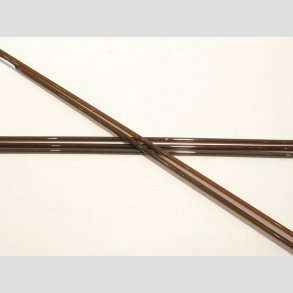 Glas Stnger - Pind Millefiori - Brun/Orange - Dia4-6mm - 50cm