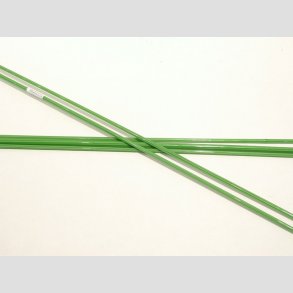 Glas Stnger - Pind Millefiori - Grn/Hvid/Gul - Dia4-6mm - 50cm