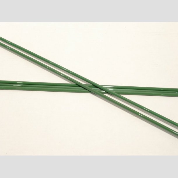 Glas Stnger - Pind Millefiori - Jadegrn/Bl/Orange - Dia4-6mm - 50cm