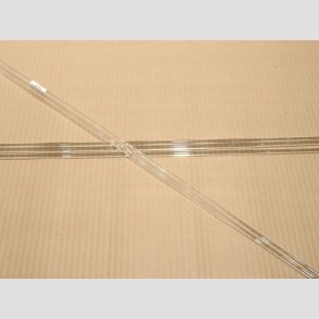 Glas Stnger - Pind Klar Basis Farve - COE96 - Dia 4-6mm - 50cm