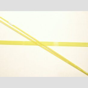 Glas Stnger - Pind Klar/Gul Farve - COE96 - Dia4-6mm - 50cm