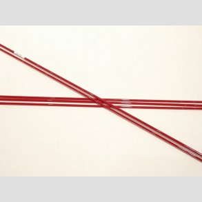 Glas Stnger - Pind Rd Farve - COE96 - Dia4-6mm - 50cm