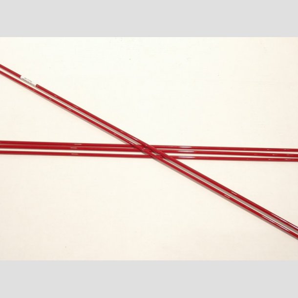 Glas Stnger - Pind Rd Farve - COE96 - Dia4-6mm - 50cm