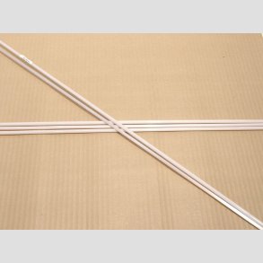 Glas Stnger - Pind Lyserd Farve - COE96 - Dia4-6mm - 50cm