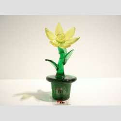 Pskeliljer - Glas Blomst I Potte - Gul Pskelilje - 8cm