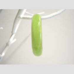 Glas Armbnd - Limegrn - Dia 6cm &amp; 3cm bning