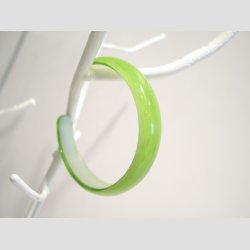 Glas Armbnd - Limegrn - Dia 6cm &amp; 3cm bning