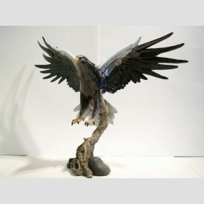 Flyvende Stellers Havrn - Lakeret - Hjde 40cm, Vingefang 48cm