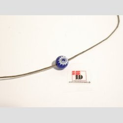 Millefiori Glas Perler - Rund Millefiori Blomst- 1cm