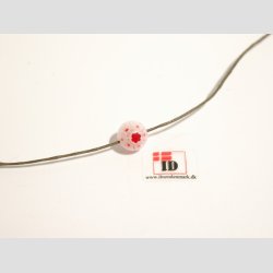 Millefiori Glas Perler - Rund Millefiori Blomst- 1cm