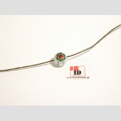 Millefiori Glas Perler - Rund Millefiori Blomst- 1cm