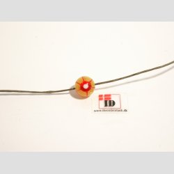 Millefiori Glas Perler - Rund Millefiori Blomst- 1cm