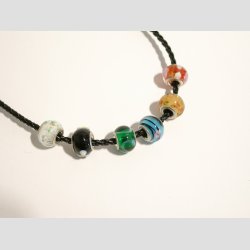 Hndlavet Glas Perler - Stor hul - 1,5cm