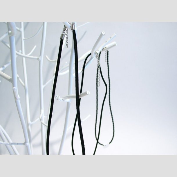 Sort Smykke Remme - 22cm