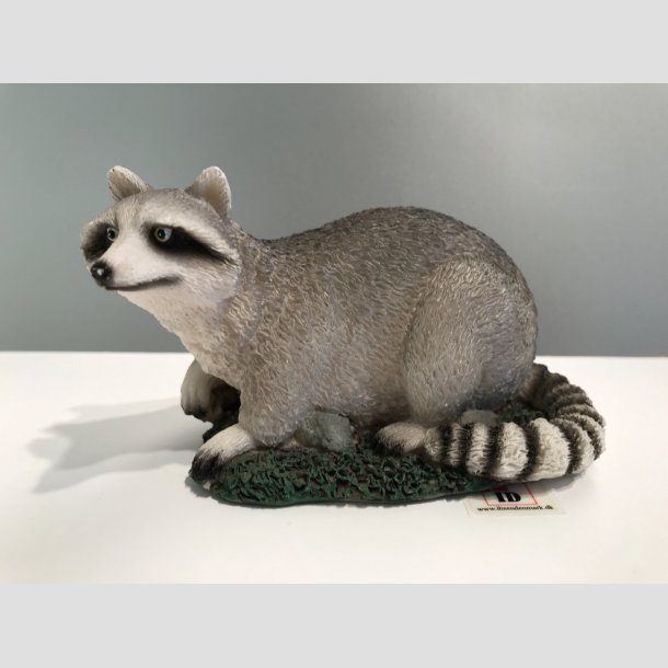 Animal Figure - Raccoon - Gray/Black - L 11cm H 7cm