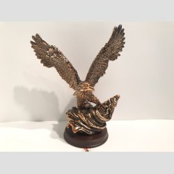 rne Figur - Flyvende Kobber rne - H20xB16cm