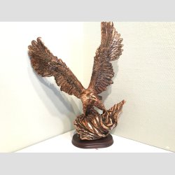 rn - Flyvende Kobber rne Figur - Stor - H45xB40cm