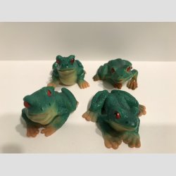 Dyrefigur - Frer - Grnne 4 Asst - Polystone - 4cm