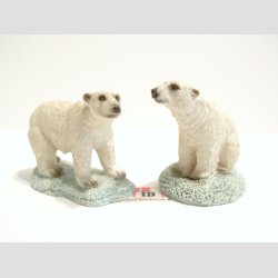 Dyrefigur - Isbjrn - 1 St med 2 Asst. - 6cm