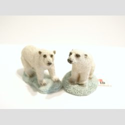 Dyrefigur - Isbjrn - 1 St med 2 Asst. - 6cm
