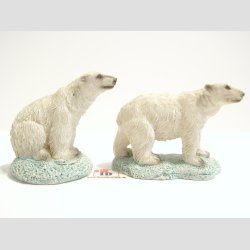 Dyrefigur - Isbjrn - 1 St med 2 Asst. - 6cm