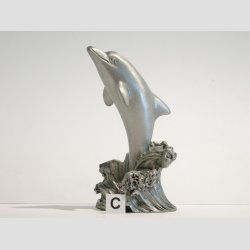 Delfin Figurer - Massiv Tin Figur - 7-8cm