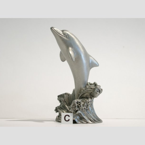 Delfin Figurer - Massiv Tin Figur - 7-8cm ID Deko3