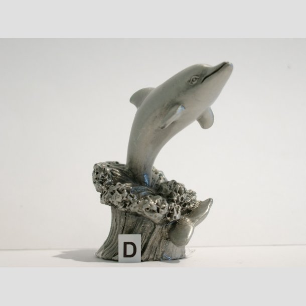Delfin Figurer - Massiv Tin Figur - 7-8cm ID Deko4