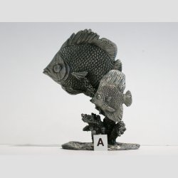 Dyrefigur Fisk - Tin Figur - Fisk p Koral - 8cm