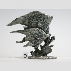 Dyrefigur Fisk - Tin Figur - Fisk p Koral - 8cm