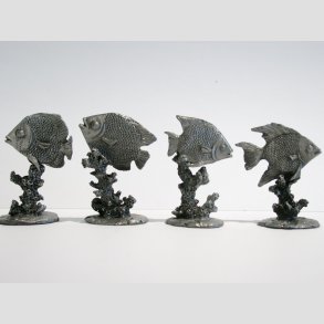 Dyrefigur - Fisk P Koral - Tin Figur - 6cm