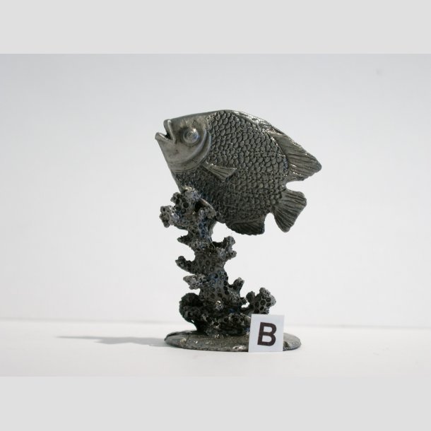Dyrefigur - Fisk P Koral - Tin Figur - 6cm ID Deko2