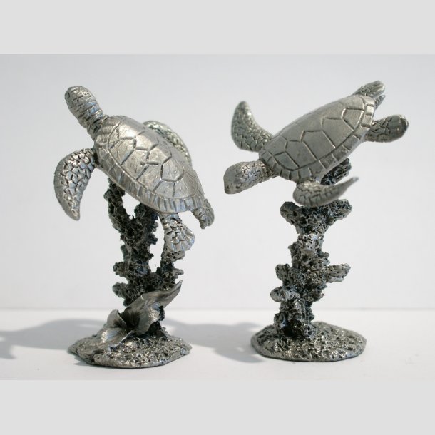 Dyrfigurer - Tinn Havskilpadde - 6cm