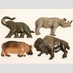 Zoodyre Figurer - Plast Magnet - 6-8cm